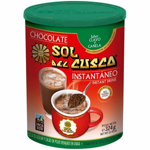 Chocolate Instantáneo SOL DEL CUZCO con Canela y Clavo Pote 324g