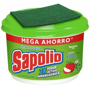 Lavavajillas SAPOLIO Manzana Pote 800g