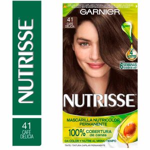 Tinte para Cabello GARNIER NUTRISSE Café Delicia 41 Caja 1un