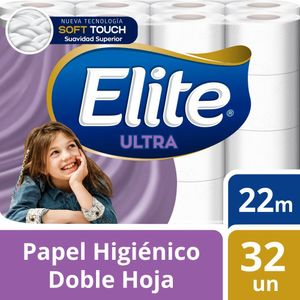 Papel Higiénico ELITE Ultra Doble Hoja Paquete 32un