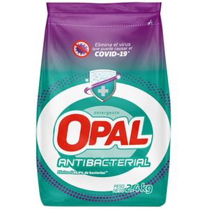 Detergente en Polvo OPAL Antibacterial Plus Bolsa 2.4Kg