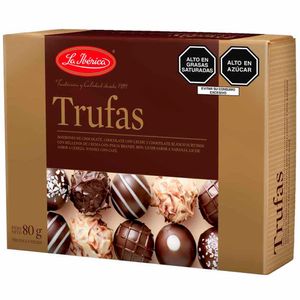 Trufas LA IBÉRICA Chocolate bitter blanco y leche Paquete 6Un