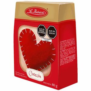 Chocolate LA IBÉRICA CORAZÓN Negro en forma de corazón Caja 80Gr