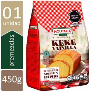 Mezcla MOLITALIA Keke de Vainilla Bolsa 450g