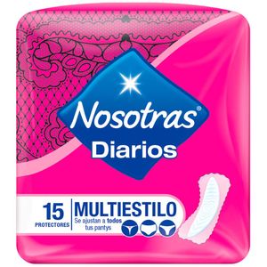 Protectores Diarios NOSOTRAS Multiestilo Paquete 15un