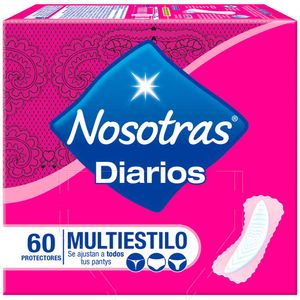 Protectores Diarios NOSOTRAS Multiestilo Caja 60un