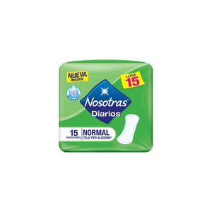 Protectores Diarios NOSOTRAS Normal Paquete 15un