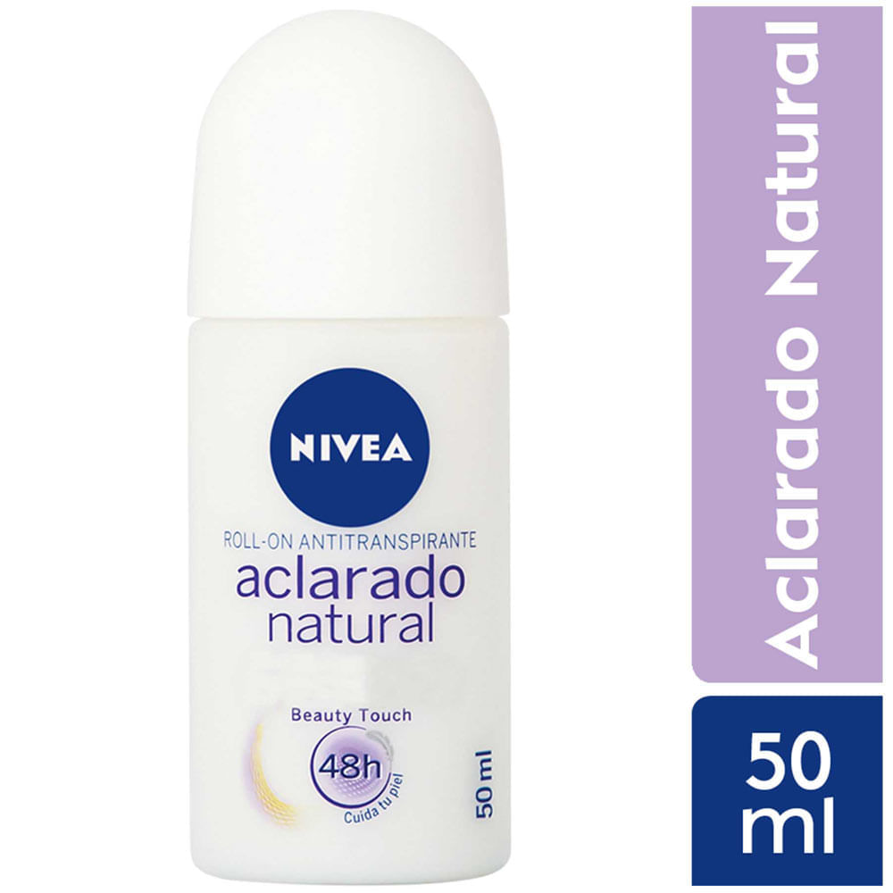 Desodorante En Roll On Para Mujer Nivea Aclarado Natural Beauty Touch Frasco 50ml Real Plaza