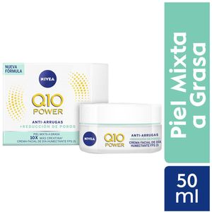 Crema Antiarrugas NIVEA Q10 Plus Día Piel Mixta a Grasa Frasco 50ml