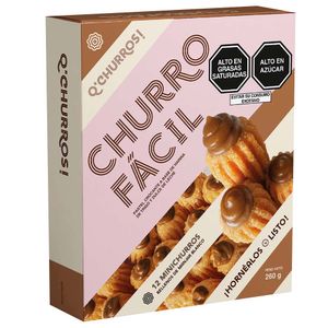 Mini Churros CHURRO FÁCIL relleno de Manjar Blanco Caja 12un