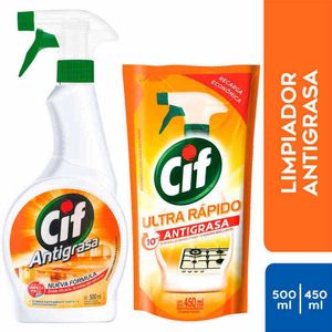 Sacagrasa CIF Gatillo 500ml + Doypack 450ml