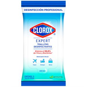 Toallitas Desinfectantes CLOROX Expert Fresh Paquete 15un