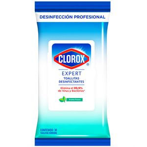 Toallitas Desinfectantes CLOROX Expert Fresh Paquete 30un