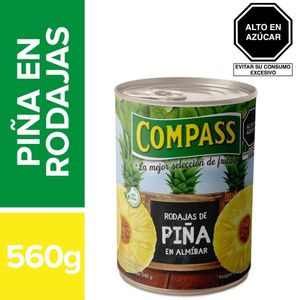 Piña en Rodajas COMPASS Lata 560g