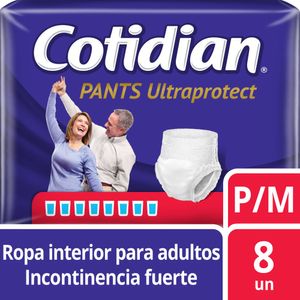 Pañales COTIDIAN UltraProtect Talla M Paquete 8x12