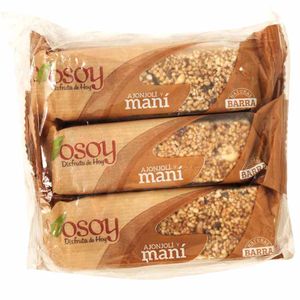 Turrón de Ajonjolí y Maní CROSOY en Barra Paquete 6un