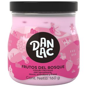 Yogurt Frutado DANLAC Frutos del Bosque Frasco 160g