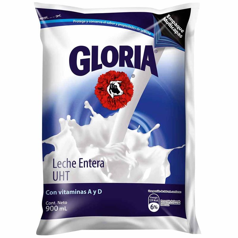 Crema de Leche Gloria UAT/UHT x 900ml - Levapan - Colombia