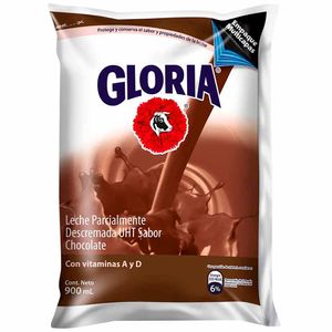 Leche Chocolatada UHT GLORIA Bolsa 900ml