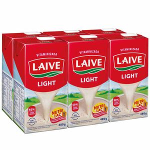 Mezcla Láctea LAIVE Light Caja 480g Paquete 6un