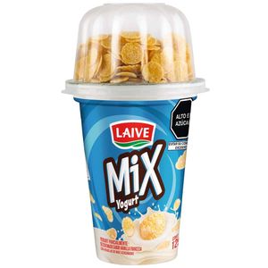 Yogurt LAIVE Mix Vainilla Francesa con Hojuelas Azucaradas Vaso 125g