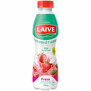 Yogurt LAIVE Bio Fresa Botella 370g