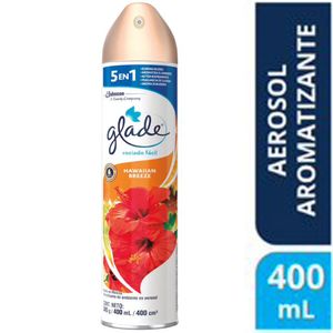 Ambientador en Aerosol GLADE Hawaian Breeze Frasco 400ml