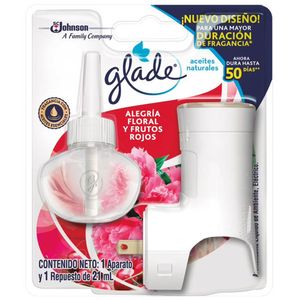 Ambientador Eléctrico GLADE Alegría Floral y Frutos Rojos Empaque 1un