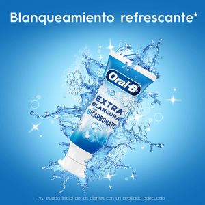 Pasta Dental ORAL B Extra Blancura Con Bicarbonato Tubo 150ml