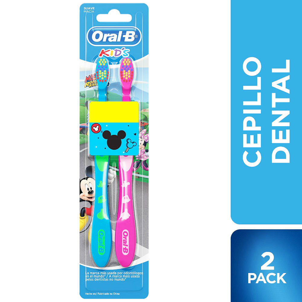 Cepillo De Dientes ORAL B Kid's Mickey Mouse 3 Años Paquete 2un - Real ...