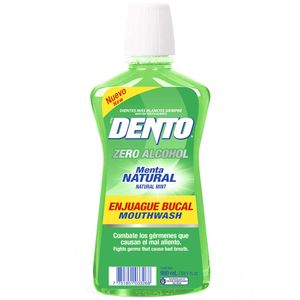 Enjuague Bucal DENTO  Zero Menta Natural Frasco 980ml