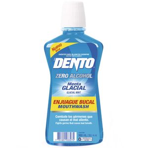 Enjuague Bucal DENTO  Zero Menta Glacial Frasco 980ml