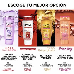 Shampoo ELVIVE Ácido Hialurónico Frasco 370ml