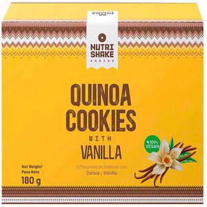 Perú Pasión - Galletas de Quinua NUTRISHAKE Vainilla Paquete 6un