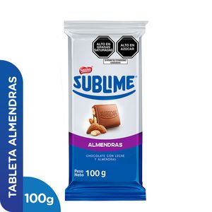 Chocolate SUBLIME Almendras Caja 100g