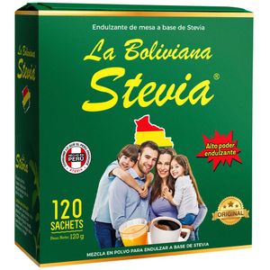 Endulzante Stevia LA BOLIVIANA Caja 120un