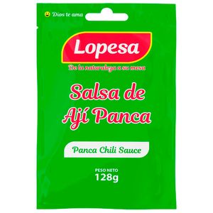 Salsa de Ají Panca LOPESA Sobre 128g Bolsa 4un