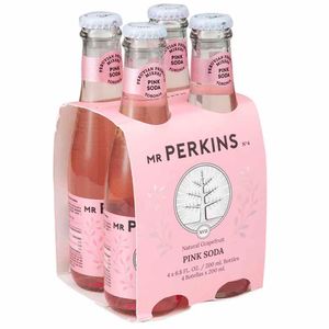 Agua Tónica MR PERKINS Pink Soda Botella 200ml Paquete 4un