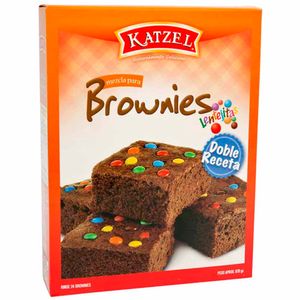 Mezcla en Polvo KATZEL para Brownies con Lentejitas Dulces Caja 670g