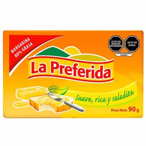 Margarina LA PREFERIDA Barra 90g