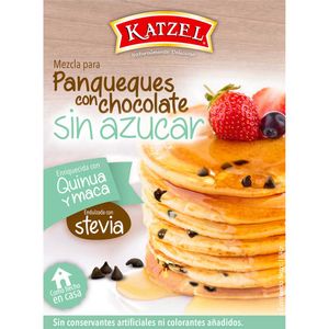 Premezcla para Panqueque KATZEL Chocolate sin Azúcar Caja 184g