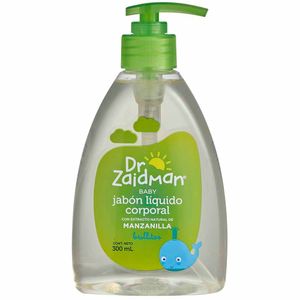 Jabón Líquido para Bebé DR ZAIDMAN Manzanilla Frasco 300ml