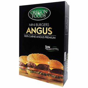 Mini Hamburguesas OREGON BEST MEATS Carne Angus Caja 600g