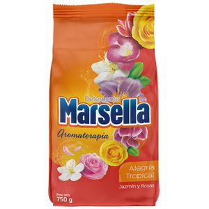 Detergente en Polvo MARSELLA Alegría Tropical Bolsa 750g
