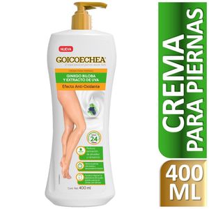 Crema para Piernas GOICOECHEA Ginkgo Biloba y Extracto de Uva Frasco 400ml