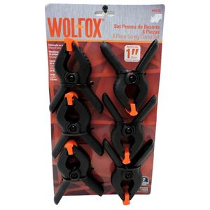 Set Prensa Resorte 1pul P/carpintero Pack 6und