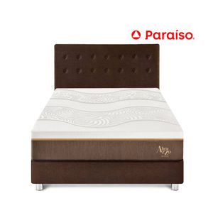 Cama Abrazzo Marrón 1.5 Plazas + Cabecera