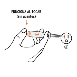 Probador Corriente Alterna Tipo Desarmador 14cm Truper 13988