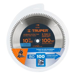 Disco Sierra Circular 10" 100 D Para aluminio Truper 18313