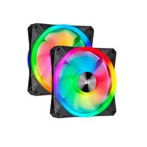 Kit 2 Unidades Fan Corsair QL140 RGB 14 cm 550 - 1250 ±10 RPM 6V - 13.2V PWM Control